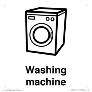 Dementia washing machine sign